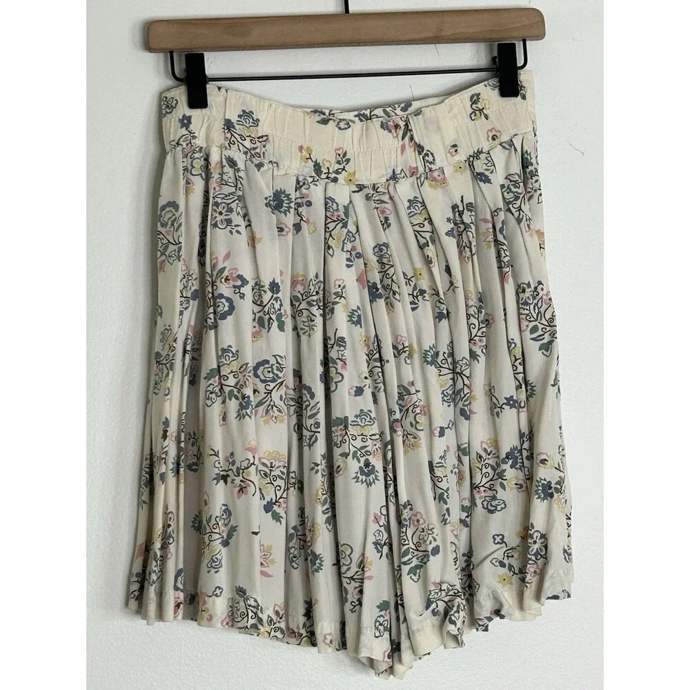 Vintage ESPRIT Sport Mini Skirt Skort Floral Small Hong Kong Carolyn Bessette - Picture 2 of 6